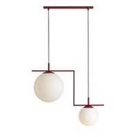 Moderne HäNgelampen 2X15W/E27, Rot, IP20 - Helle Beleuchtung FüR Ihr Zuhause