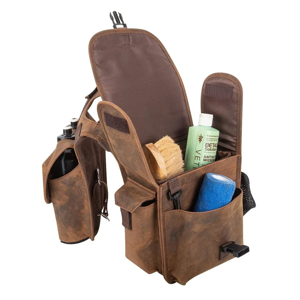 Bolso montura de cuerno CASHEL COMPANY con cuero envejecido (SB-DL-HB-S) Foto 3 de 4