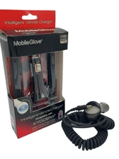 Kyocera Mobile Fast Intelligent Vehicle Car Charger LED Color Change 12" Cord