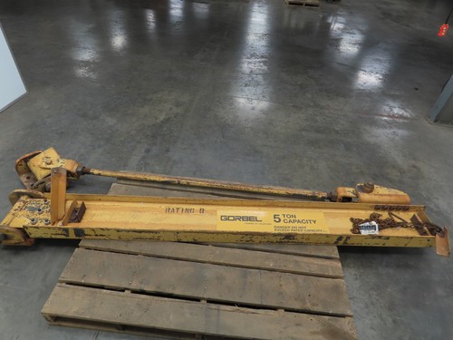 Gorbel 5 Ton Wall Mount Cantilever Work Station Jib Crane 10' Span 200° Rotatio