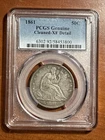 1861 Seated Liberty Half Dollar - PCGS XF Details