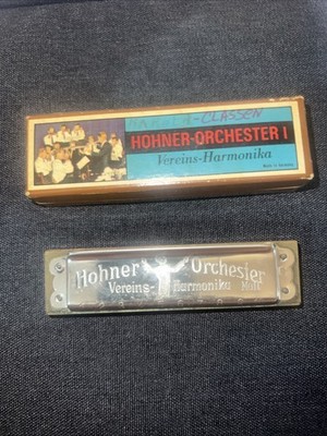 Vintage German Hohner Orchester Harmonica from 1937-39 in Key ''C''