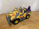 Vtg Lanard Corps Toxic Waste Hazmat Team Jeep Vehicle 80s 90s gi joe 3.75” Neon