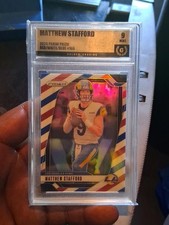 Matthew Stafford Golden Grading 9 Red White And Blue