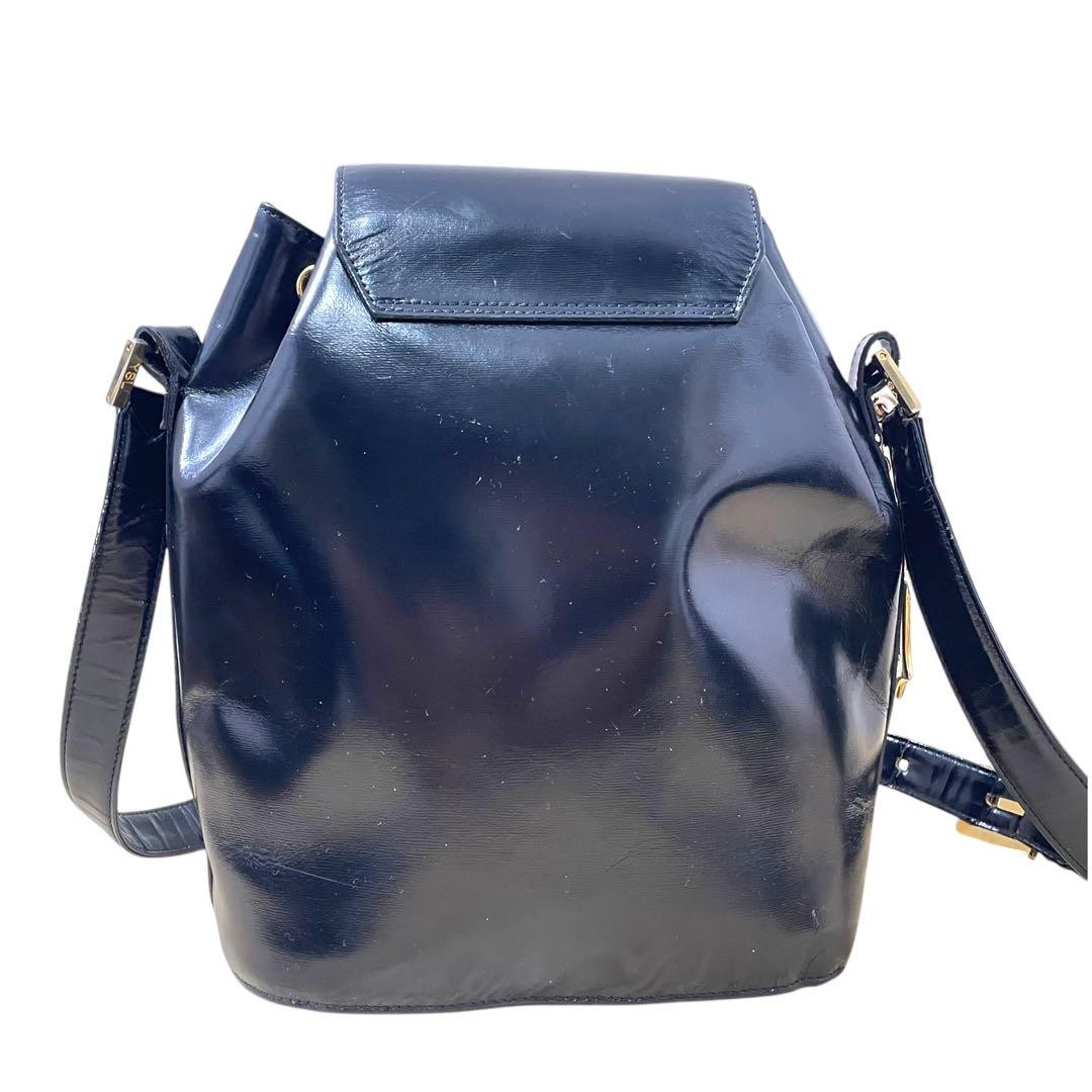 Borsa a tracolla YSL Yves Saint Laurent rara vintage secchiello logo