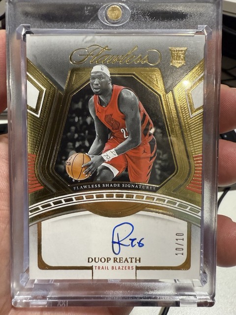 23-2024 Panini Flawless Shade Signatures DUOP REATH Rookie Gold 10/10