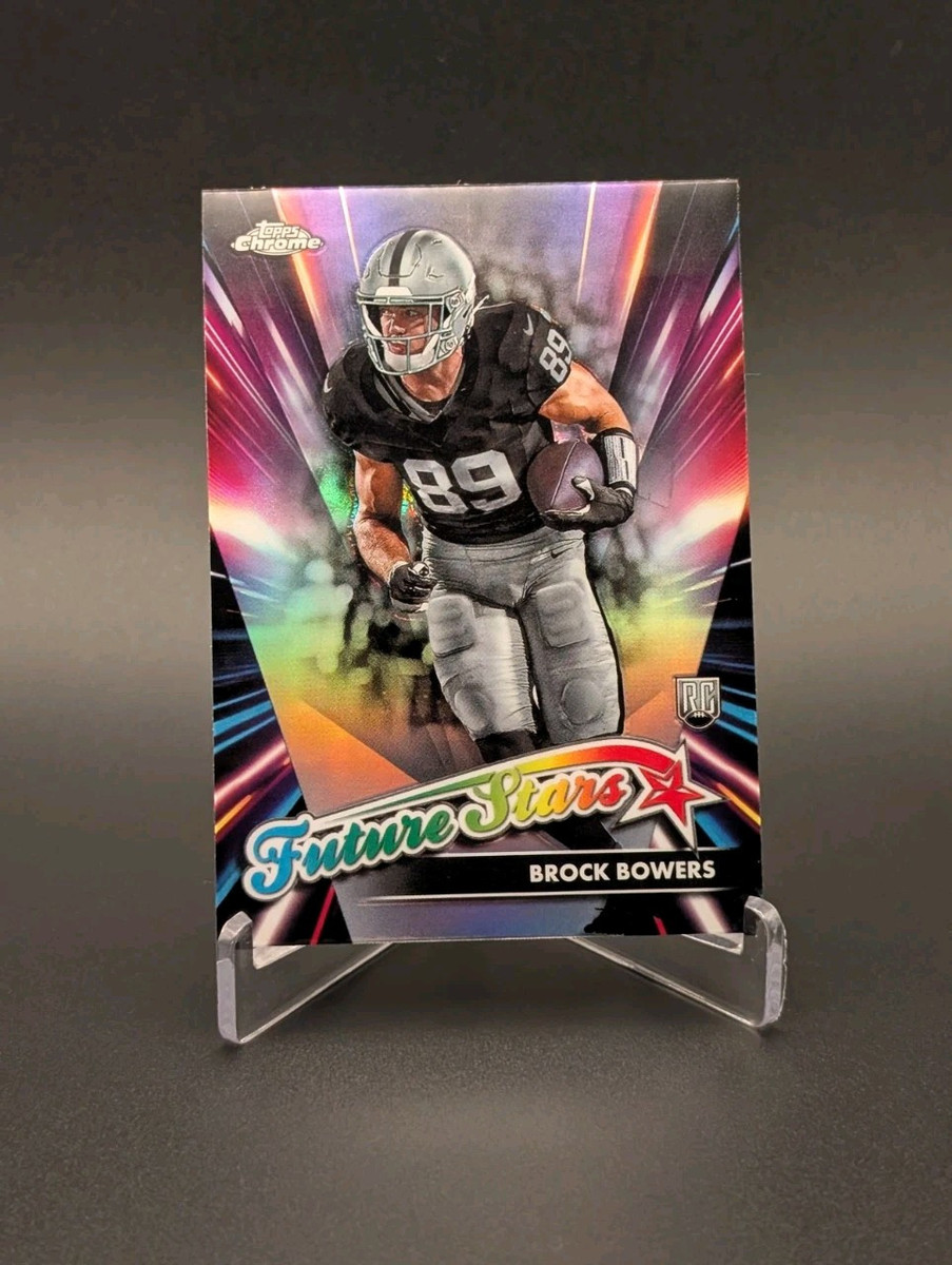 2024 Topps Chrome Brock Bowers Future Stars Refractor Rookie 2024 Topps Chrome Brock Bowers Future Stars Refractor Rookie