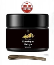Pure 100% Himalayan Shilajit, Soft Resin, Organic, Honey added, Fulvic Acid