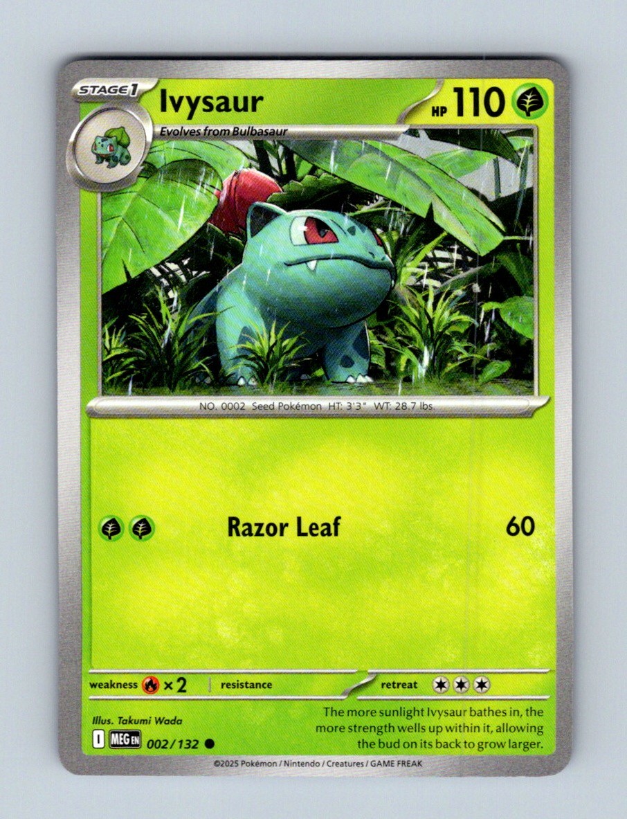 Ivysaur 002/132 Common Mega Evolution Pokemon Near Mint