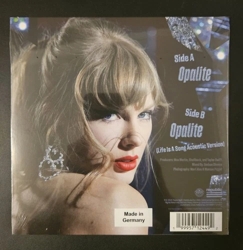 Taylor Swift Opalite Blue Vinyl 7" Record Brand New And Sealed