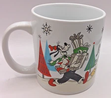 Large 20 Ounce Disney Christmas Coffee Mug, by Zrike Brands, 4 1/2 Inches Tall