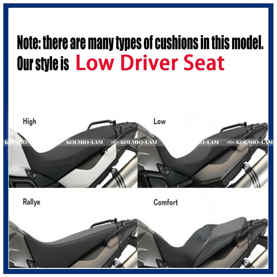Low Driver Seat Pad Cushion Fit for BMW F650GS F700GS F800GS 2008-2016 - Image 3 of 4