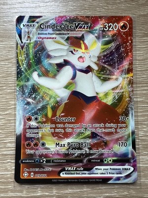 Cinderace Vmax 019/072 Shining Fates - Ultra Rare Full Art Pokemon Card