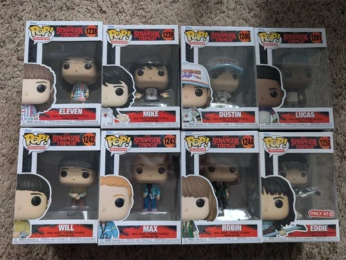 Funko Pop Stranger Things Lot of 8 Characters!