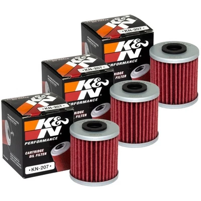 Filtre à Huile Kit 3 Pièce K&N KN-207 pour beta Evo Kawasaki KX Suzuki Fl RM Rmz - Photo 1/4