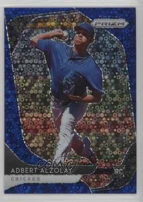 2020 Prizm Tier II Quick Pitch Blue Donut Circle Adbert Alzolay Rookie RC 07rd