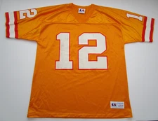 Mens Large Trent Dilfer Tampa Bay Buccaneers Logo Athletic jersey orange vintage