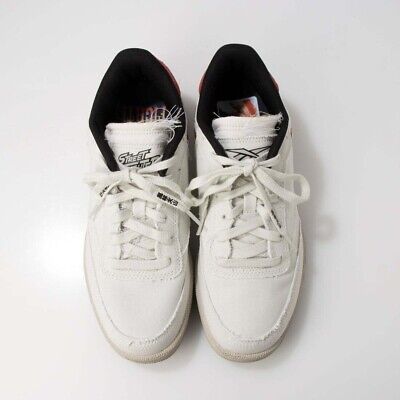 Reebok x Street Fighter Club C 85 RYU Color Off White Red Reebok x Street Fighter Club C 85 RYU Color Off White Red