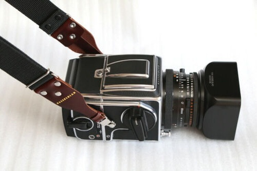 ETone Leder-Kameragurt Für Hasselblad – Dunkelbraun, 3 Mm Stark, Mit Edelstahlösen, 98 Cm Lang