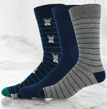 Robert Graham Men's 3 Pack Assorted Multi Dress Socks  FLASH SALE