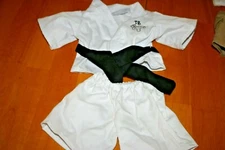 Vintage Build-A-Bear Dress Up Karate Gi with Black belt-Used