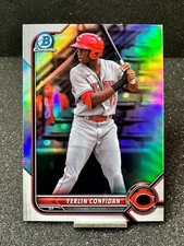 2022 Bowman Draft Chrome  YERLIN CONFIDAN  Refractor  #BDC-199  FREE SHIPPING