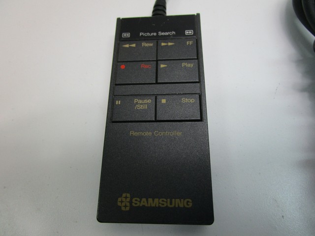 SAMSUNG CORDED VCR REMOTE CONTROLLER 8' CORD 6 PIN MALE PLUG - VINTAGE | eBay