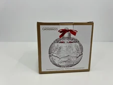 Shannon by Godinger Gatherings - Crystal Ornament Shaped Gift Box w/ Red Bow