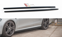 CUP Seitenschweller AnsäTze Schwarz FüR Mercedes E-Klasse S213 E63 AMG Schweller