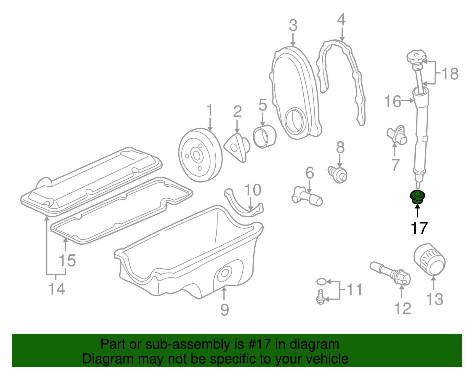 Genuine GM Engine Oil Filler Tube Grommet 24576589 eBay