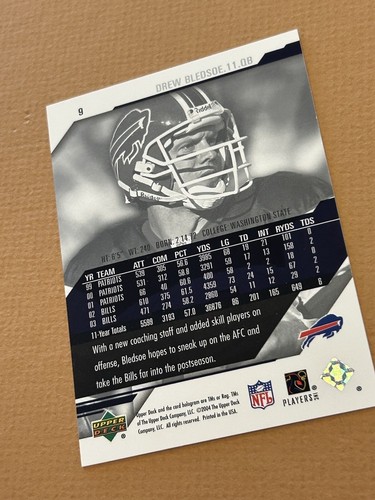 2004 ~ DREW BLEDSOE #9 / UPPER DECK - PRO SIGS FOOTBALL CARD / MINT - Picture 12 of 23
