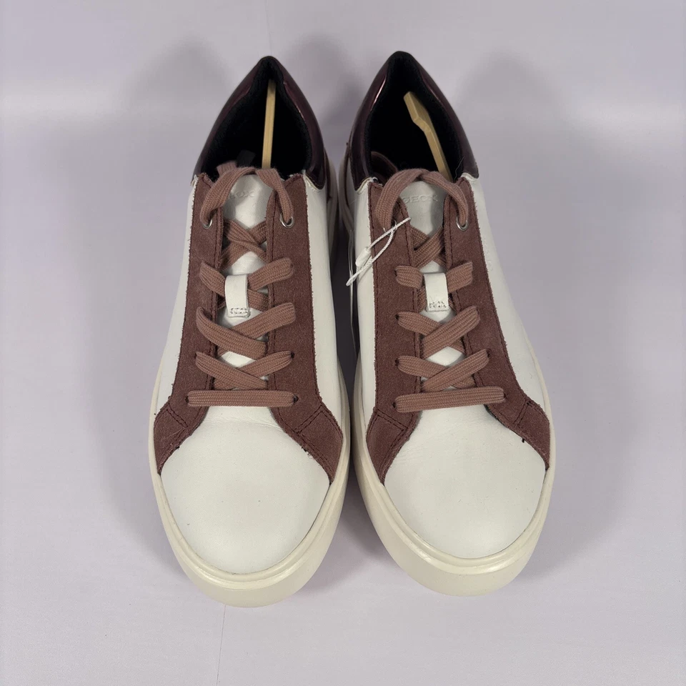 Zapatos para mujer Geox D Nhenbus A talla 8 blanco/rosa NUEVOS NUEVOS SIN CAJA Foto 3 de 4