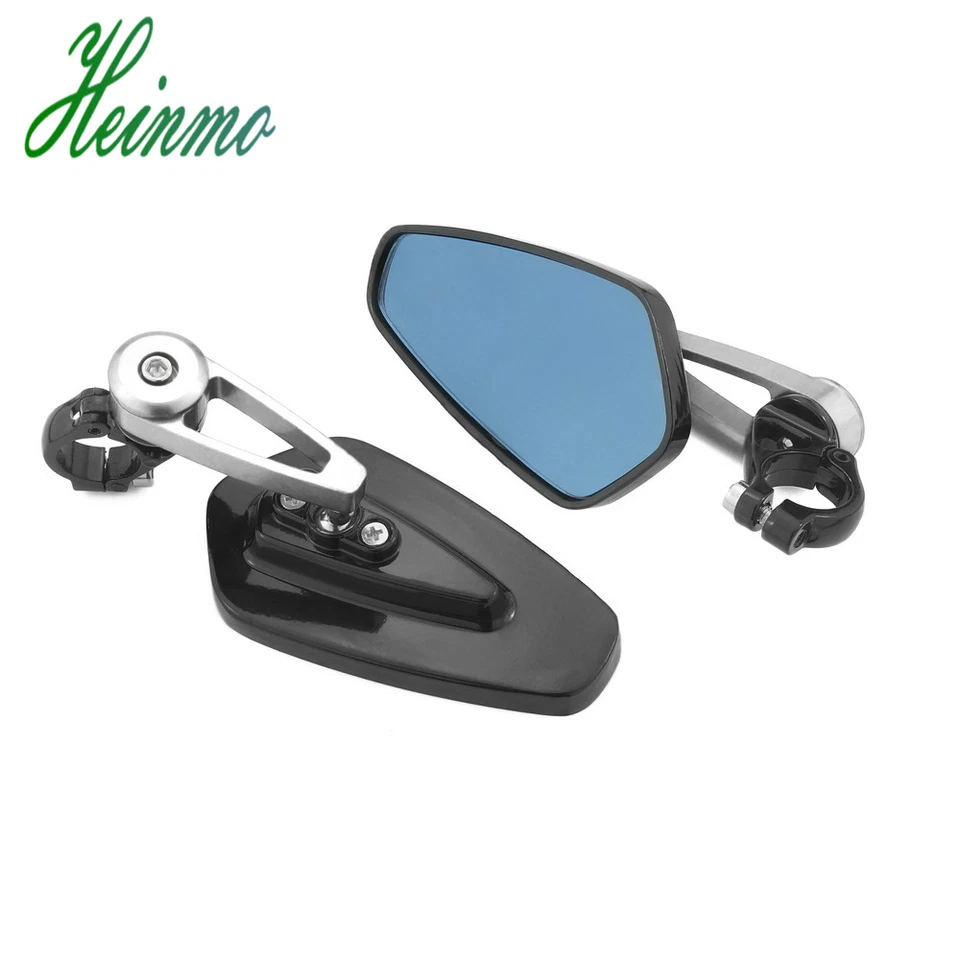 Universal Motorcycle 7/8'' 22mm Aluminum Rear View Side Mirror Handle Bar End - Imagem 4 de 4