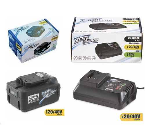 Ferrex 40V Li-ion 5Ah Battery & Ferrex 20-40V Charger For Ferrex 40V ...