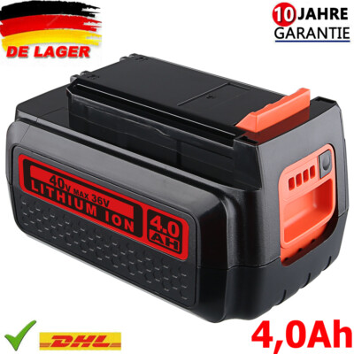 36V 4,0Ah Für Black + Decker Akku MAX BL20362-XJ Li-Ion LBXR36 LBX2040