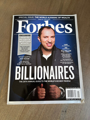Forbes Magazine Billionaires Issue Special Edition 2014, Multiple Front Covers