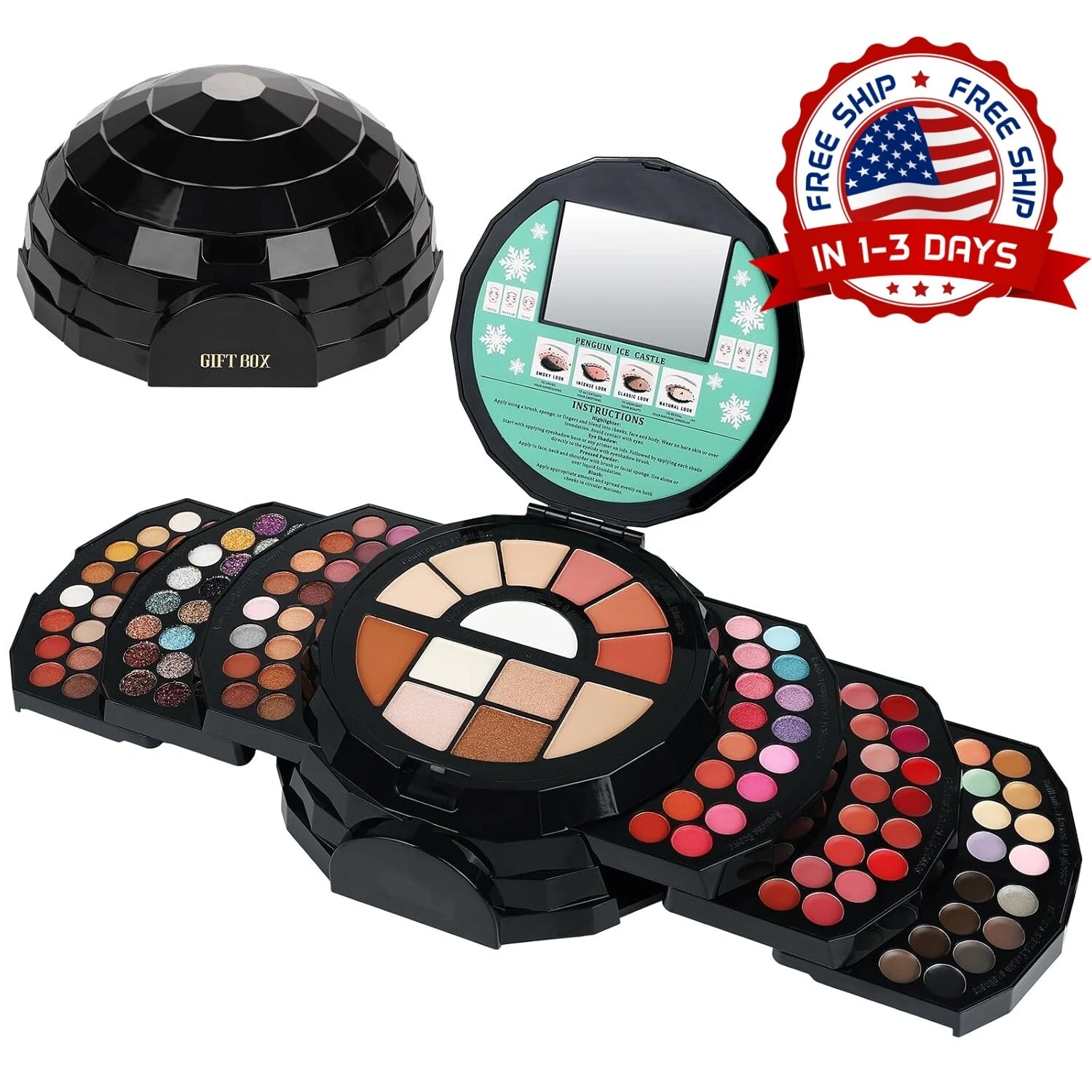 Kit De Maquillaje Todo En Uno Para Mujer Kit Completo Maquillaje Sombra De Ojos.