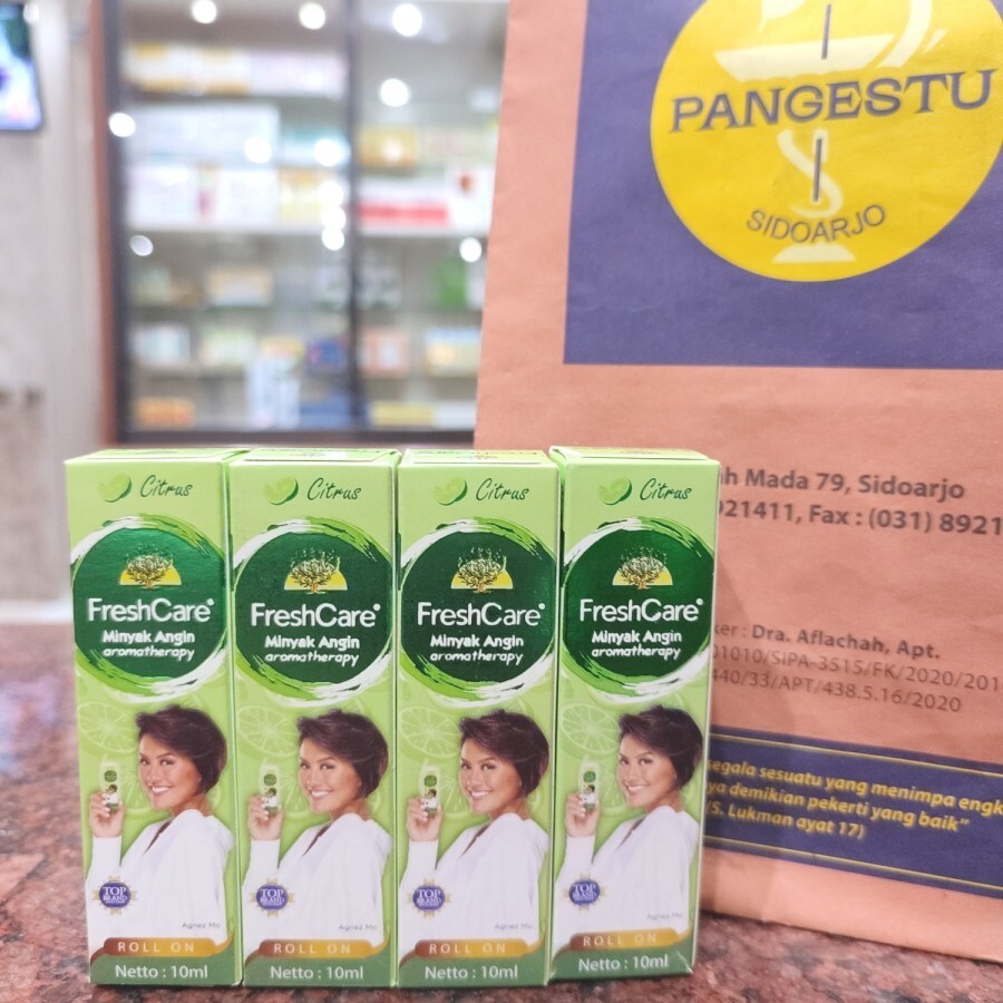 FRESHCARE CITRUS Medicated Oil Roll On Aromatherapy 4pcs