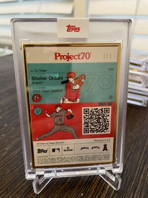 Topps Project 70 Card 324- Shohei Ohtani by DJ SKEE- Gold Frame 1