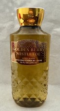 NEW Bath  Body Works Golden Berry Mistletoe Body Wash 10oz