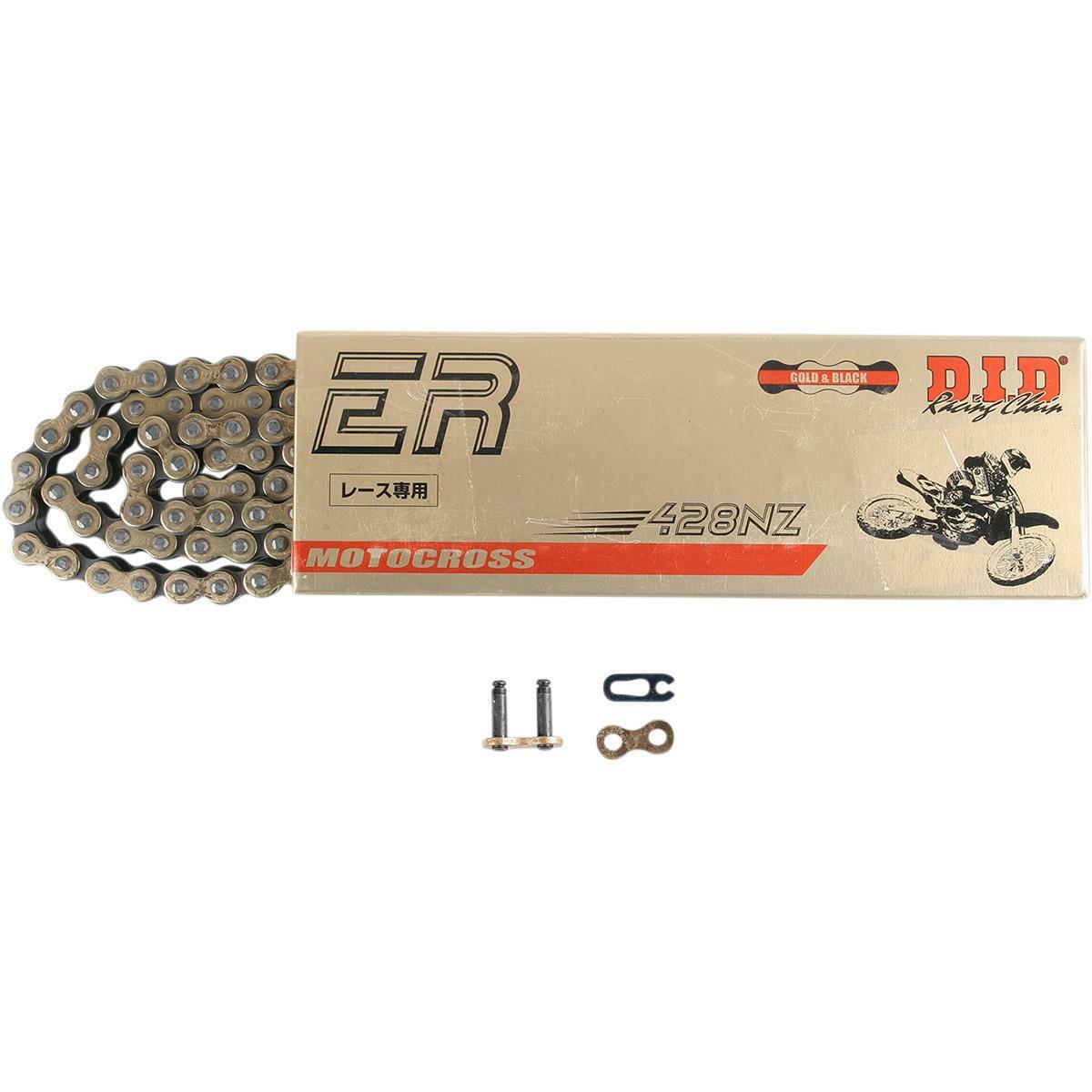 D.I.D 428NZGX120FB 428 NZ Super Non ORing Chain, 120 Links Gold