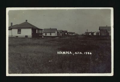 Hanna Alberta 1920 a residential street in Hanna Alberta Historic Old Photo