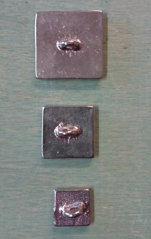 12 Bottoni misti gioiello con brillantini color argento - Immagine 3 di 3