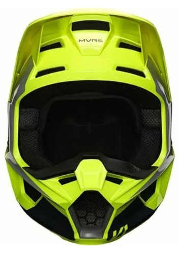 NEW YOUTH MEDIUM FOX V1 PRIX KIDS MOTOCROSS MX HELMET - FLO YELLOW 49-50cm - Picture 3 of 5