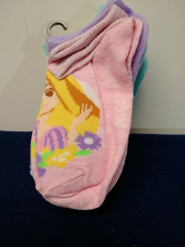 Disney Princess Girls No Show Ankle Socks 6 Pack Size Small (6-10.5) - Picture 7 of 8