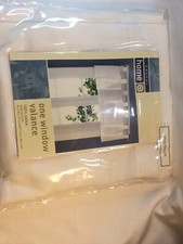 White Sailcloth Window Valance 54 Width x 15 Length