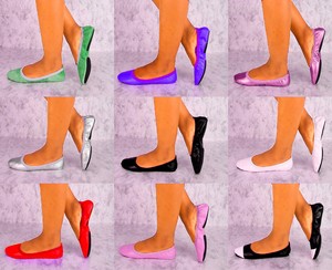 black foldable flats