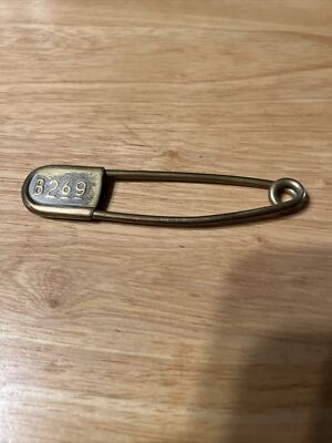 Vintage Risdon Key Tag Safety Pin 5” B269 Patent 1991827 | eBay