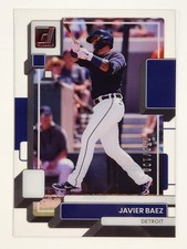2022 Panini Chronicles Clearly Donruss #47 Javier Baez Red Parallel #d 050/100