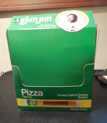 1978 Slim Jim store Display Box RARE w/card MSA Larry Little Miami Dolphins